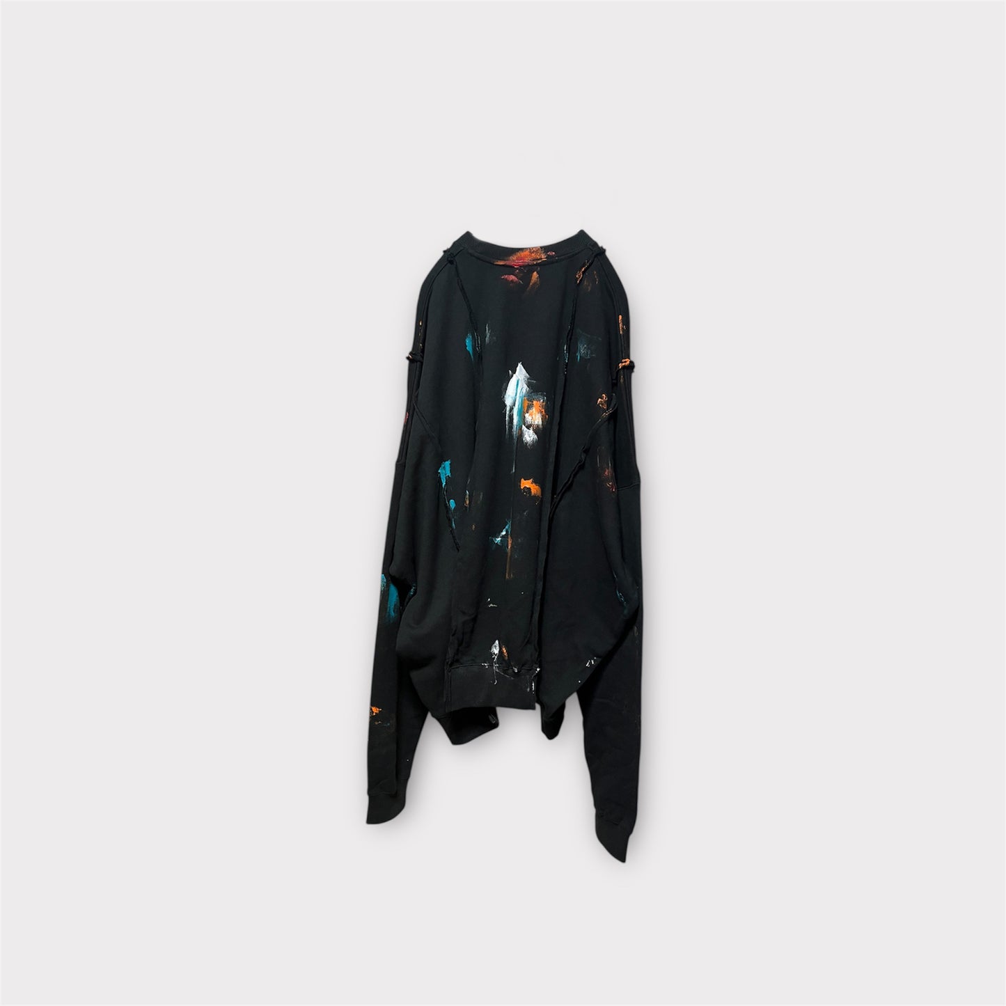 Aggressive paint docking long long sleeve pullover