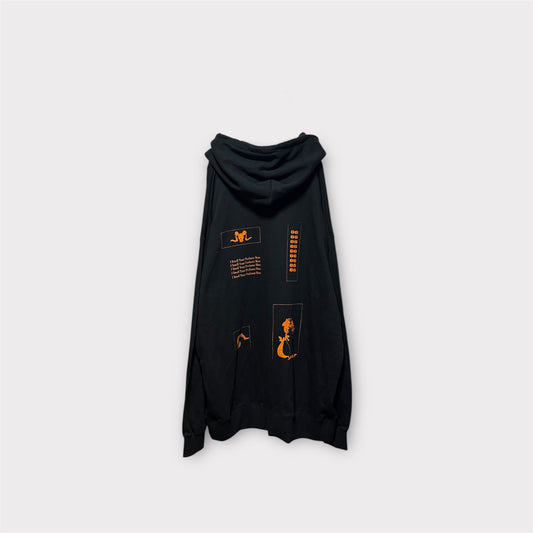 Aggressive paint extra over hoodie