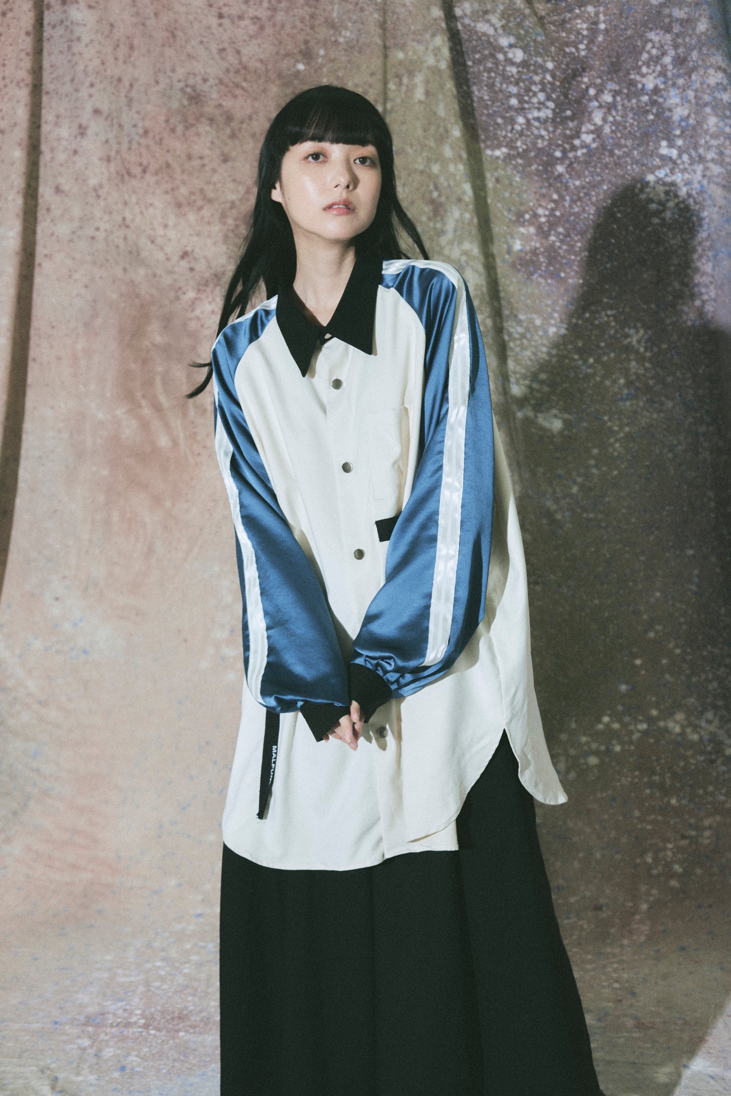 Neo skashirt / Dull White&Blue