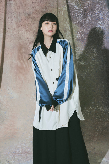 Neo skashirt / Dull White&Blue