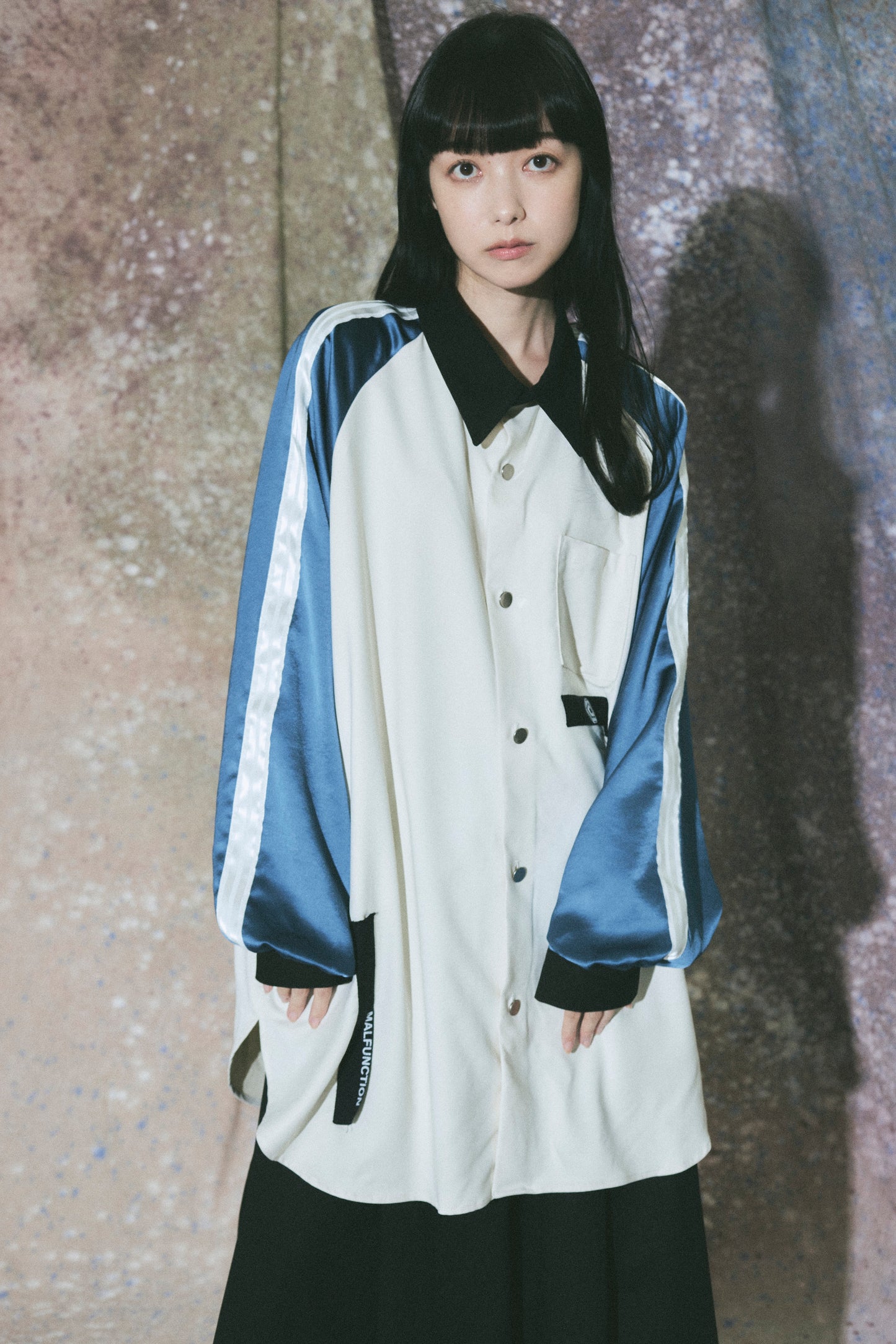 Neo skashirt / Dull White&Blue