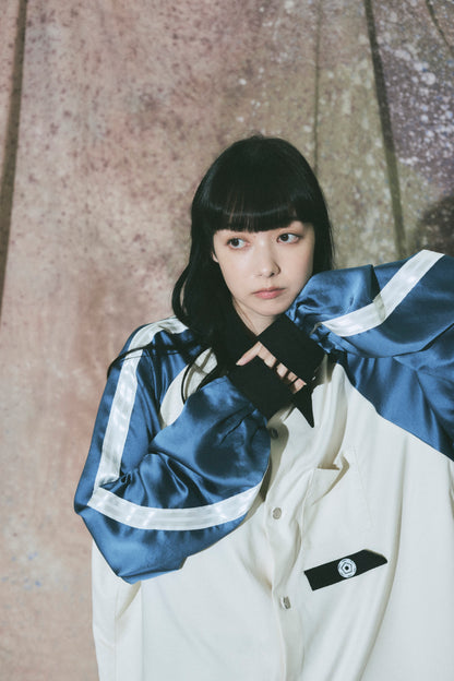 Neo skashirt / Dull White&Blue