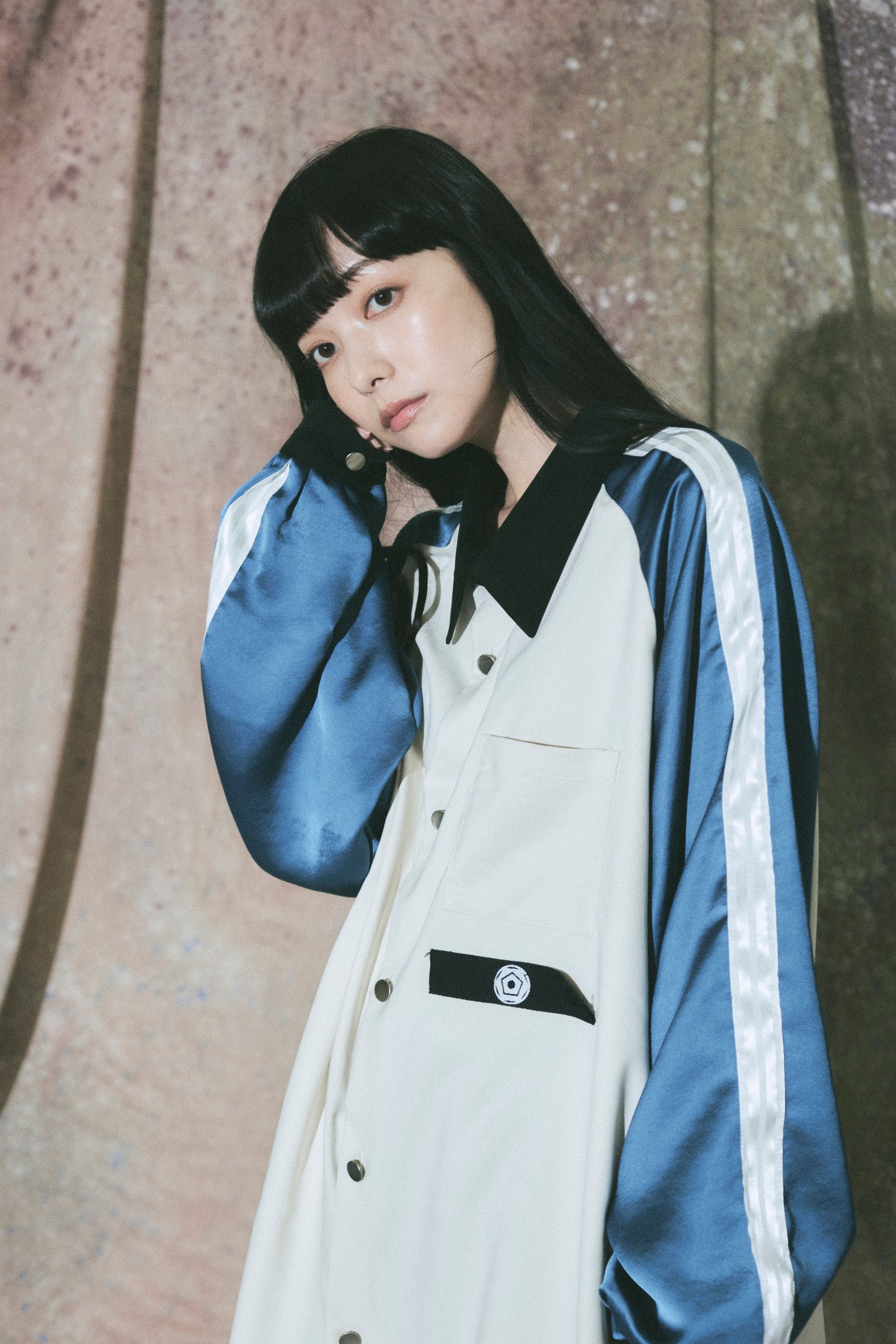 Neo skashirt / Dull White&Blue