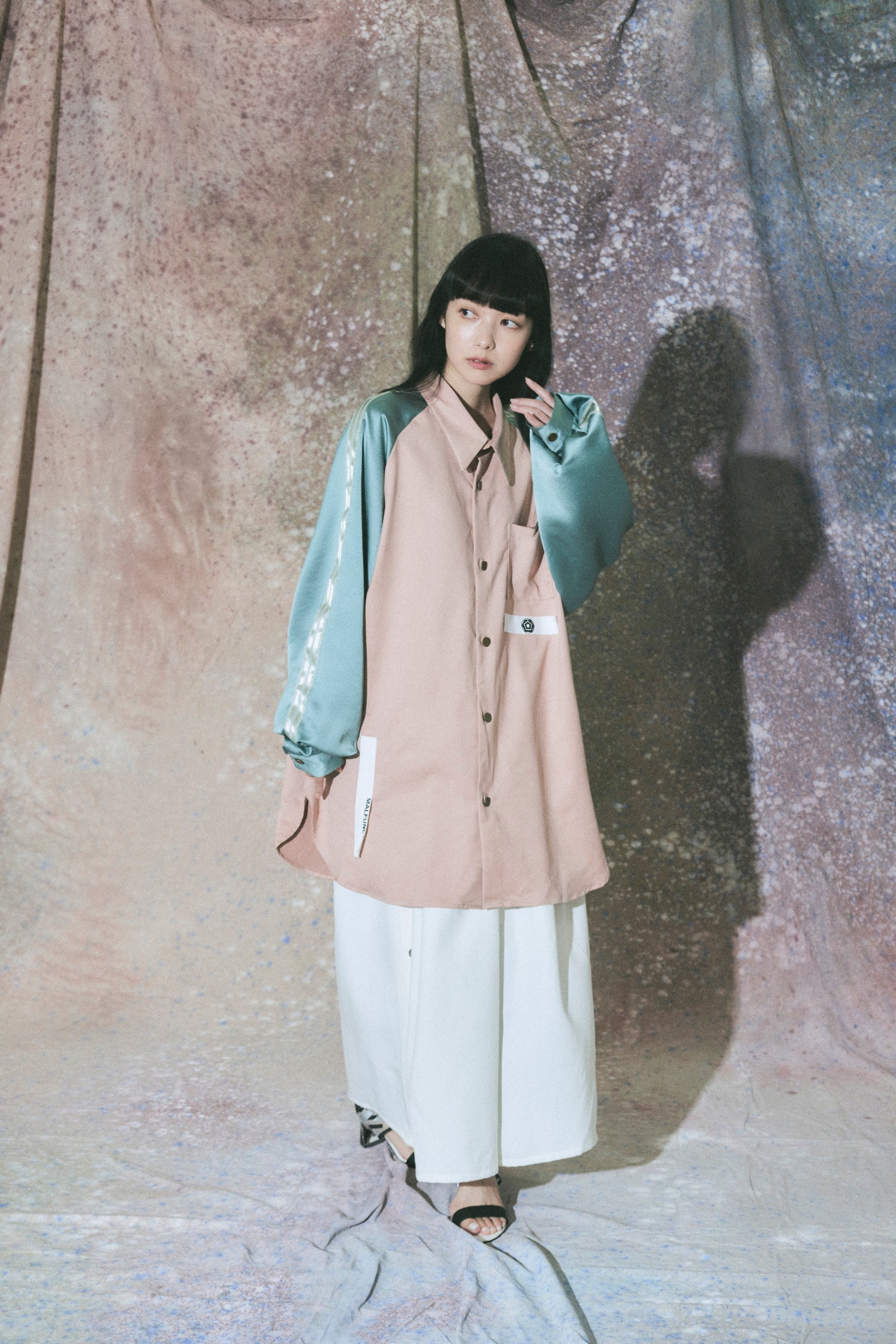 Neo skashirt / Coral&Mint green