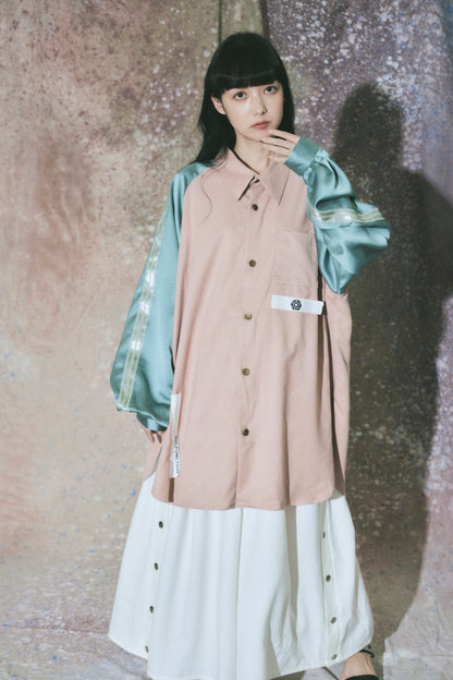 Neo skashirt / Coral&Mint green