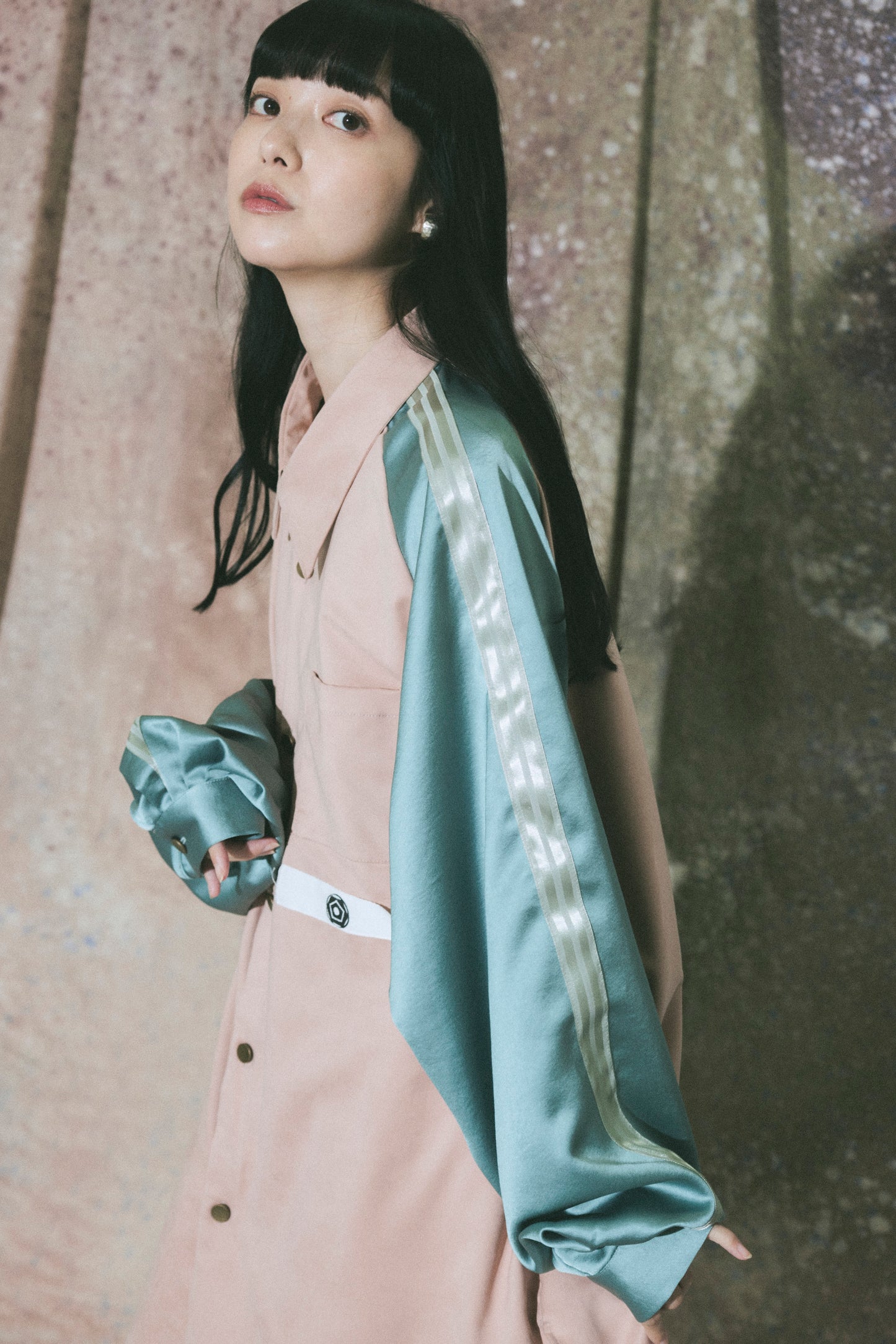 Neo skashirt / Coral&Mint green