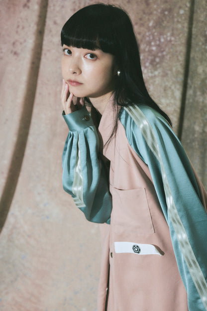 Neo skashirt / Coral&Mint green