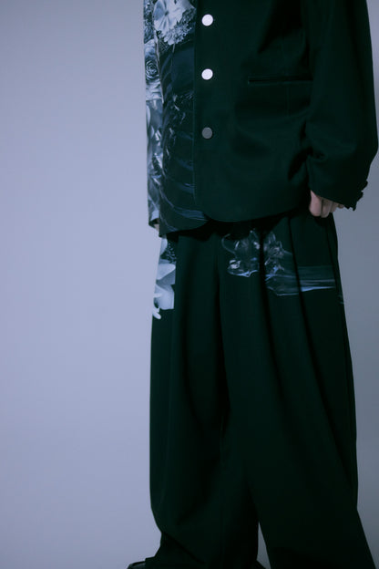 [ Flower of whale falls ] wide slacks