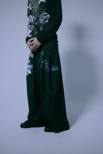 [ Flower of whale falls ] wide slacks