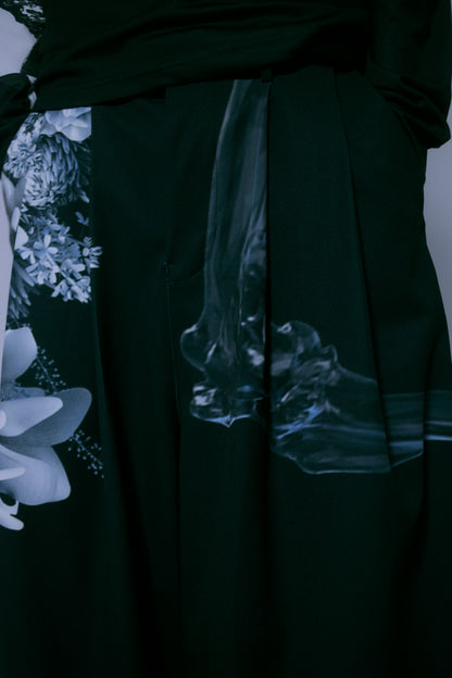 [ Flower of whale falls ] wide slacks