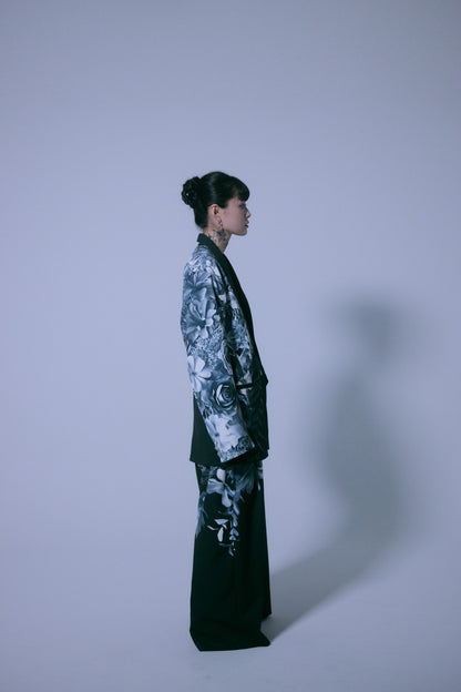 [ Flower of whale falls ] wide slacks