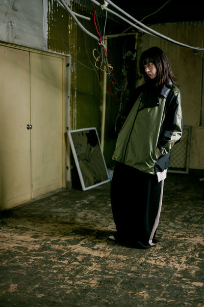 Rider's docking over blouson / Moss green&Black