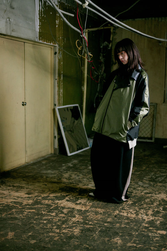 Rider's docking over blouson / Moss green&Black