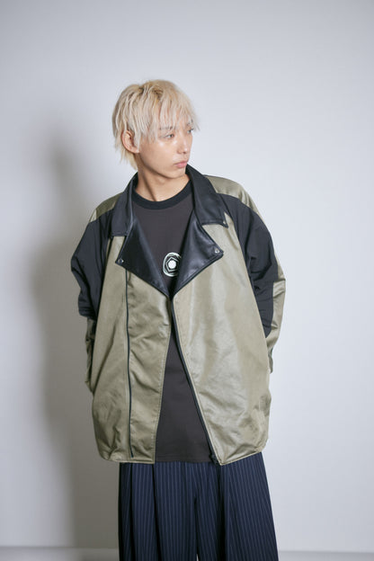 Rider's docking over blouson / Moss green&Black