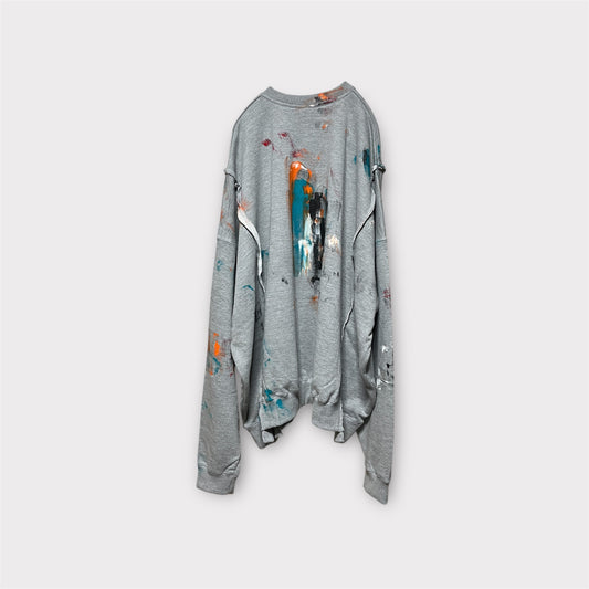 Aggressive paint docking long long sleeve pullover