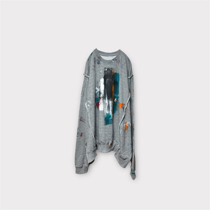 Aggressive paint docking long long sleeve pullover