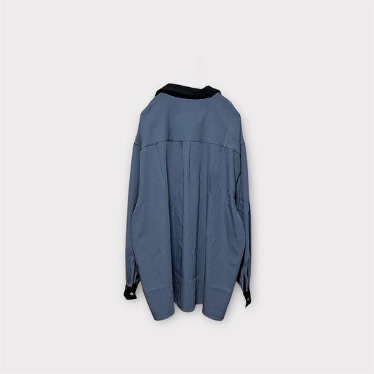 Aggressive paint  open collar shirt