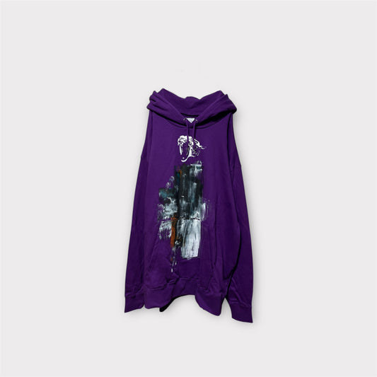 Aggressive paint extra over hoodie