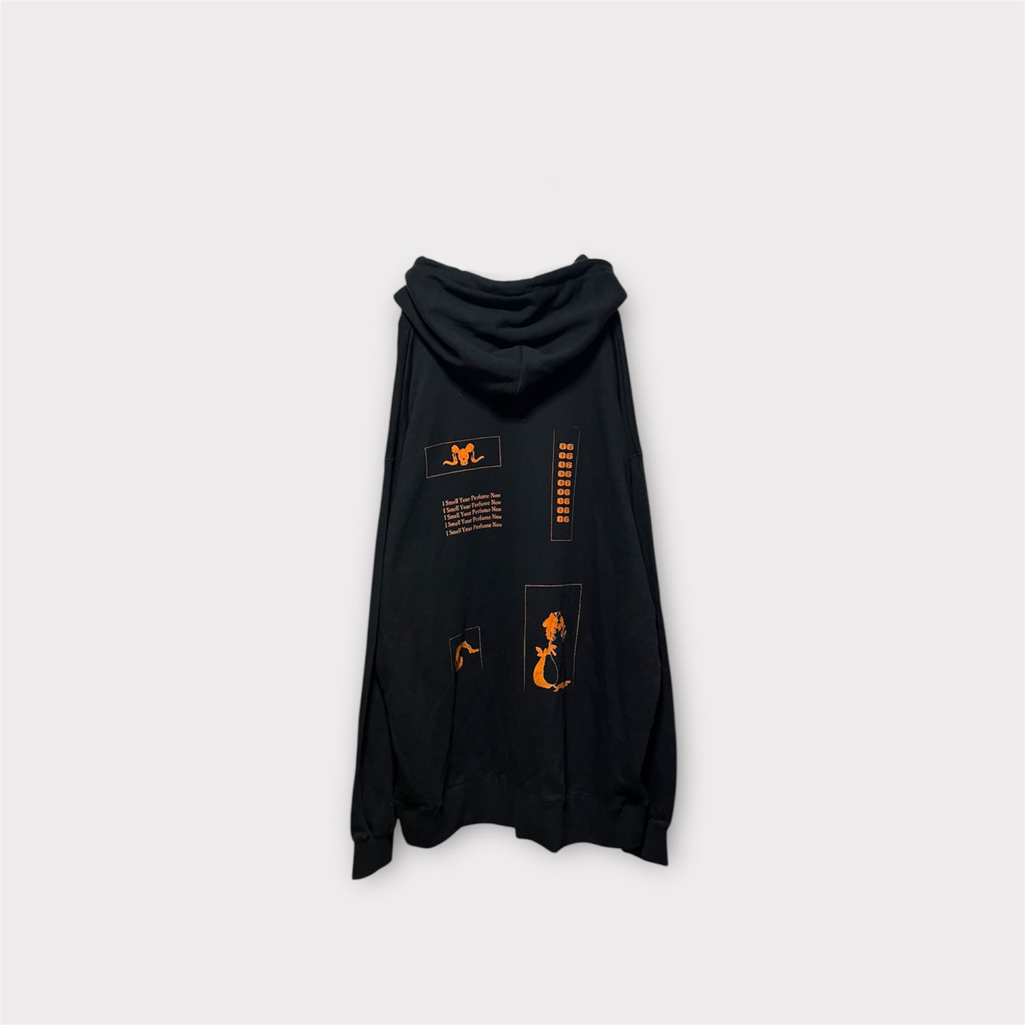 Aggressive paint extra over hoodie