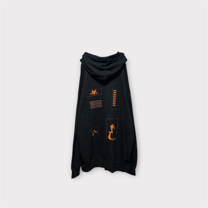 Aggressive paint extra over hoodie