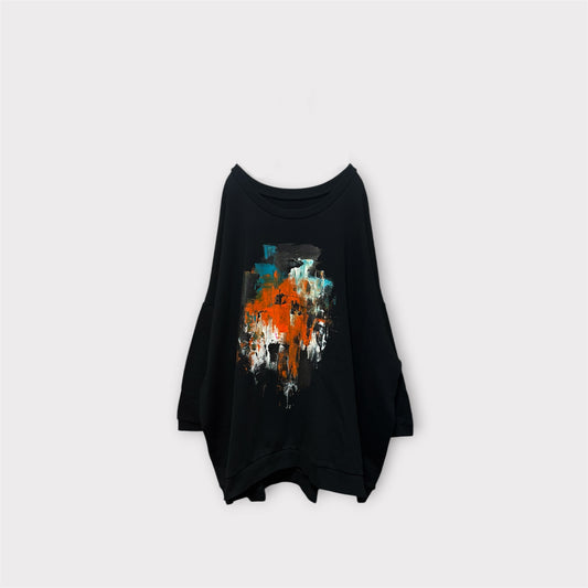 Aggressive over size pullover