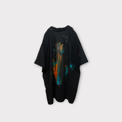 Aggressive paint box half sleeve shirt