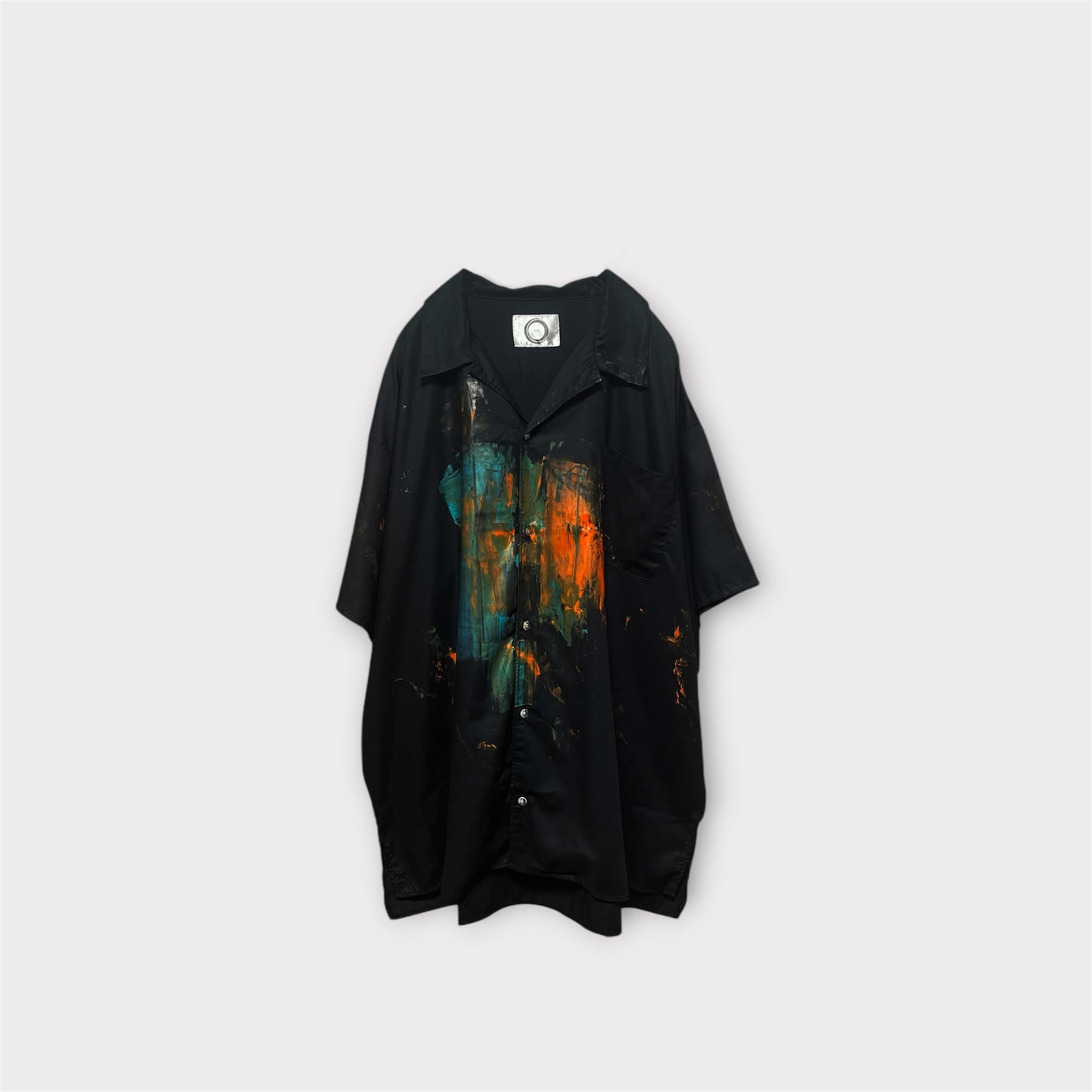 Aggressive paint box half sleeve shirt