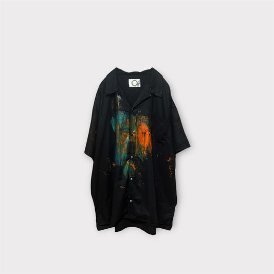 Aggressive paint box half sleeve shirt