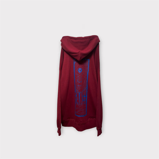 Aggressive paint extra over hoodie