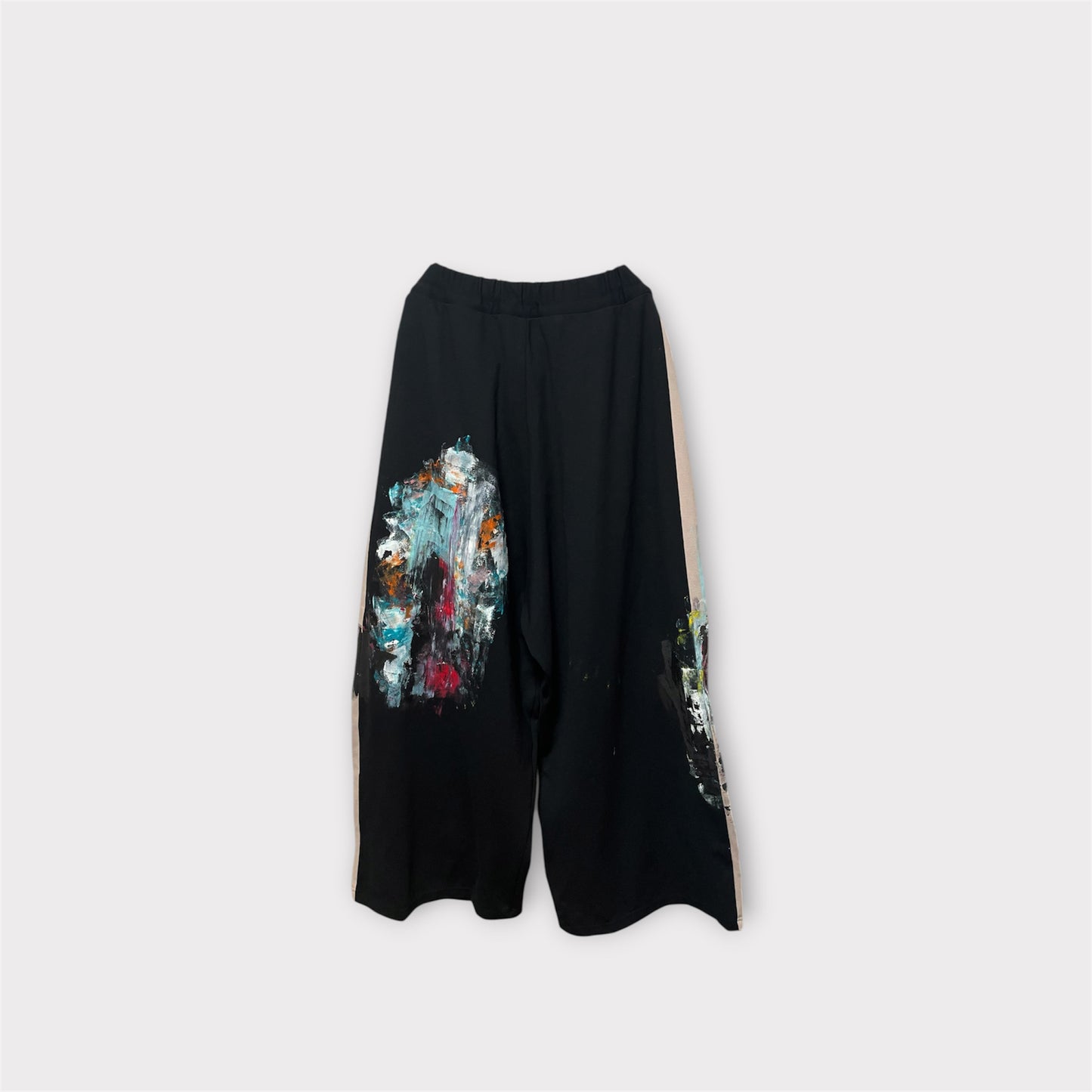 Aggressive paint wide track pants