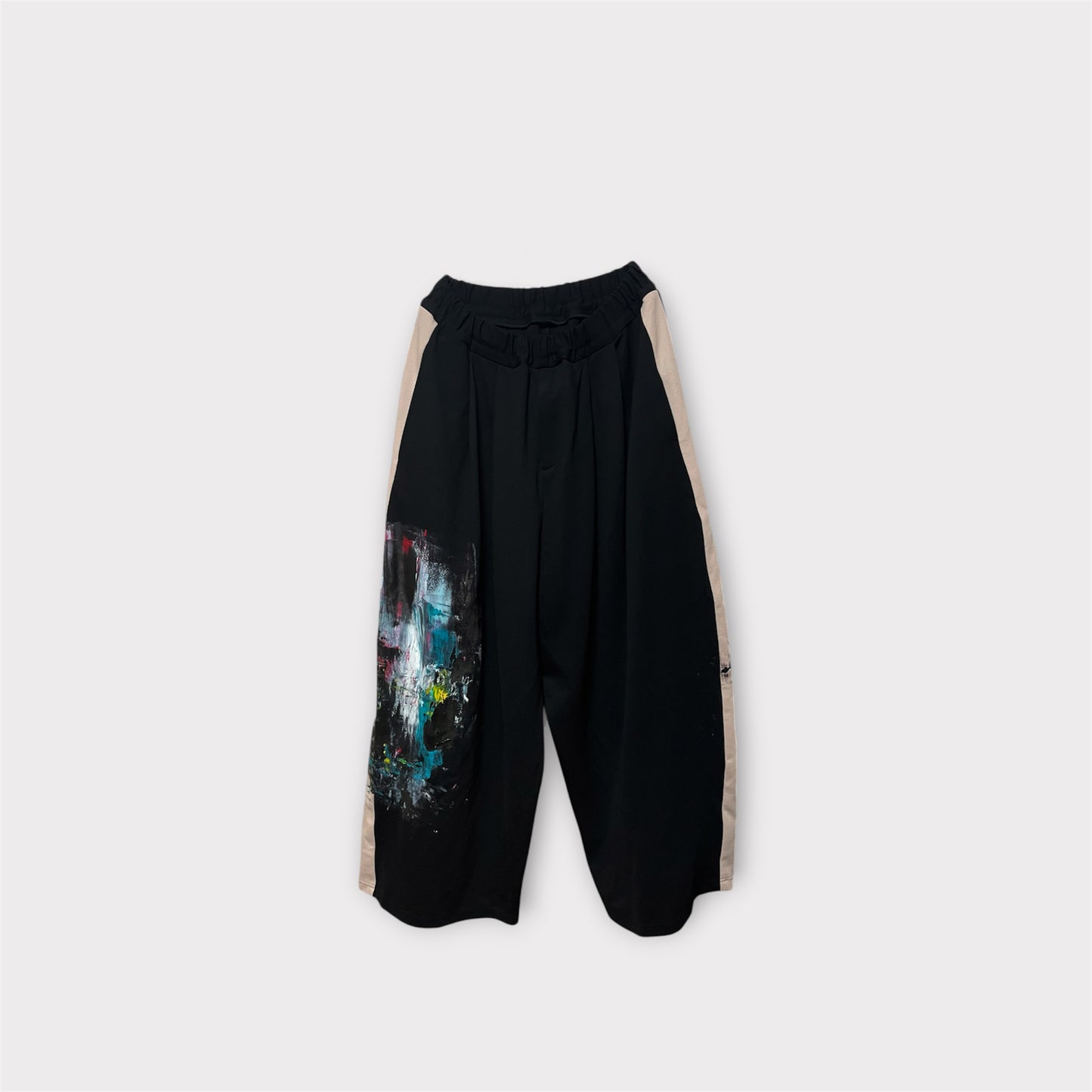 Aggressive paint wide track pants