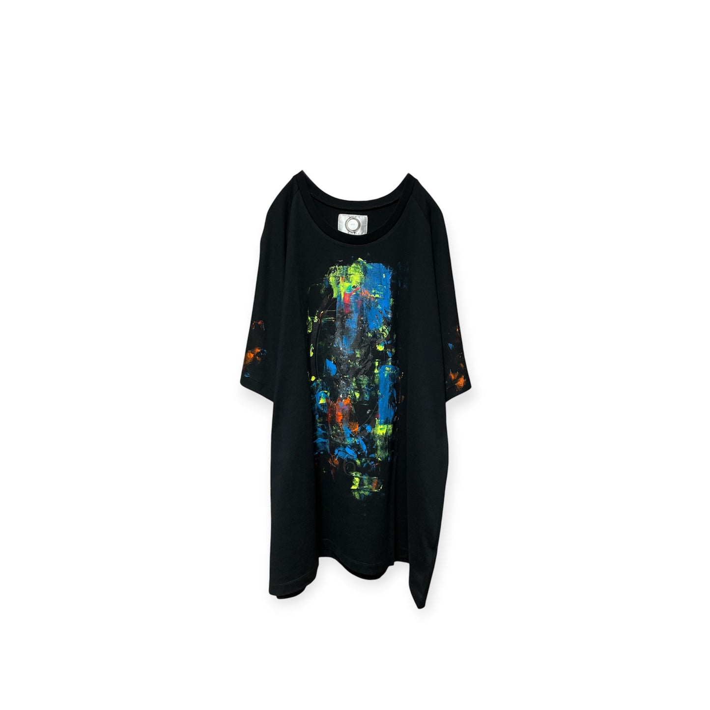 Aggressive paint half sleeve T-shirt