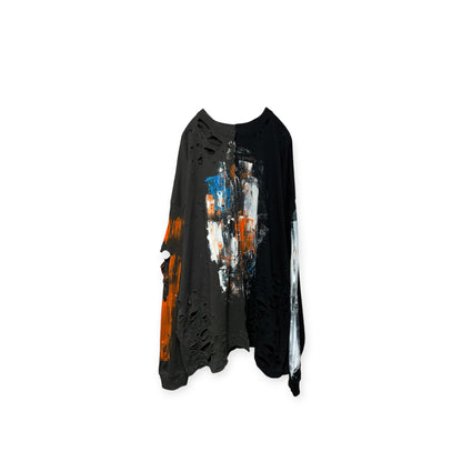 Aggressive paint long sleeve docking T-shirt
