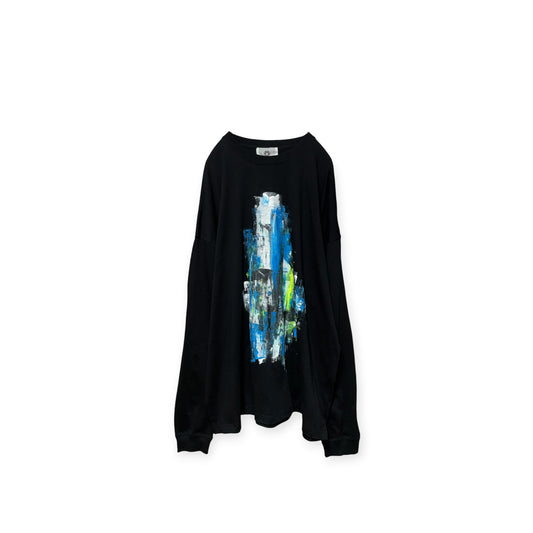 Aggressive paint long sleeve T-shirt