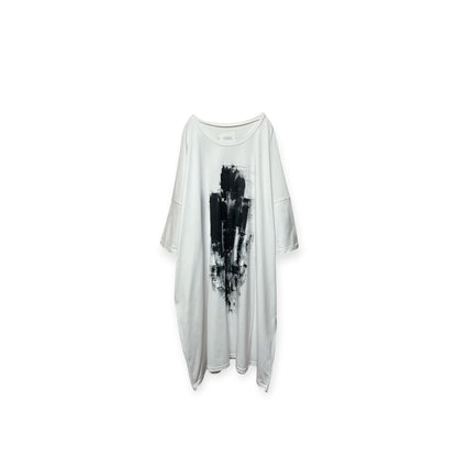 Aggressive paint extra over size T-shirt