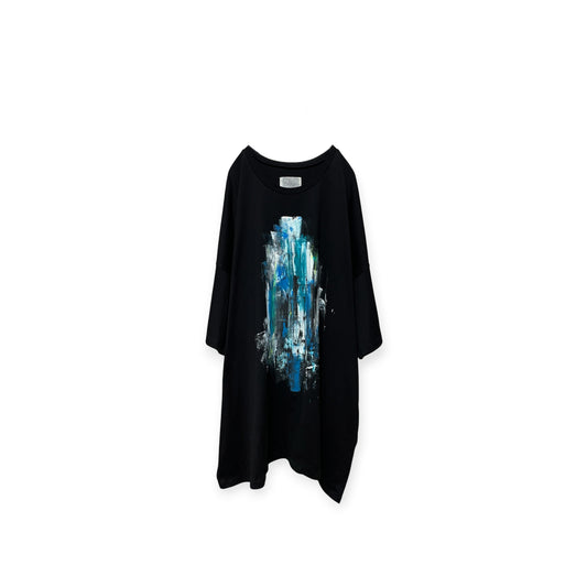 Aggressive paint extra over size T-shirt