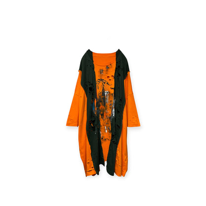 Aggressive paint super extra over size  docking T-shirt