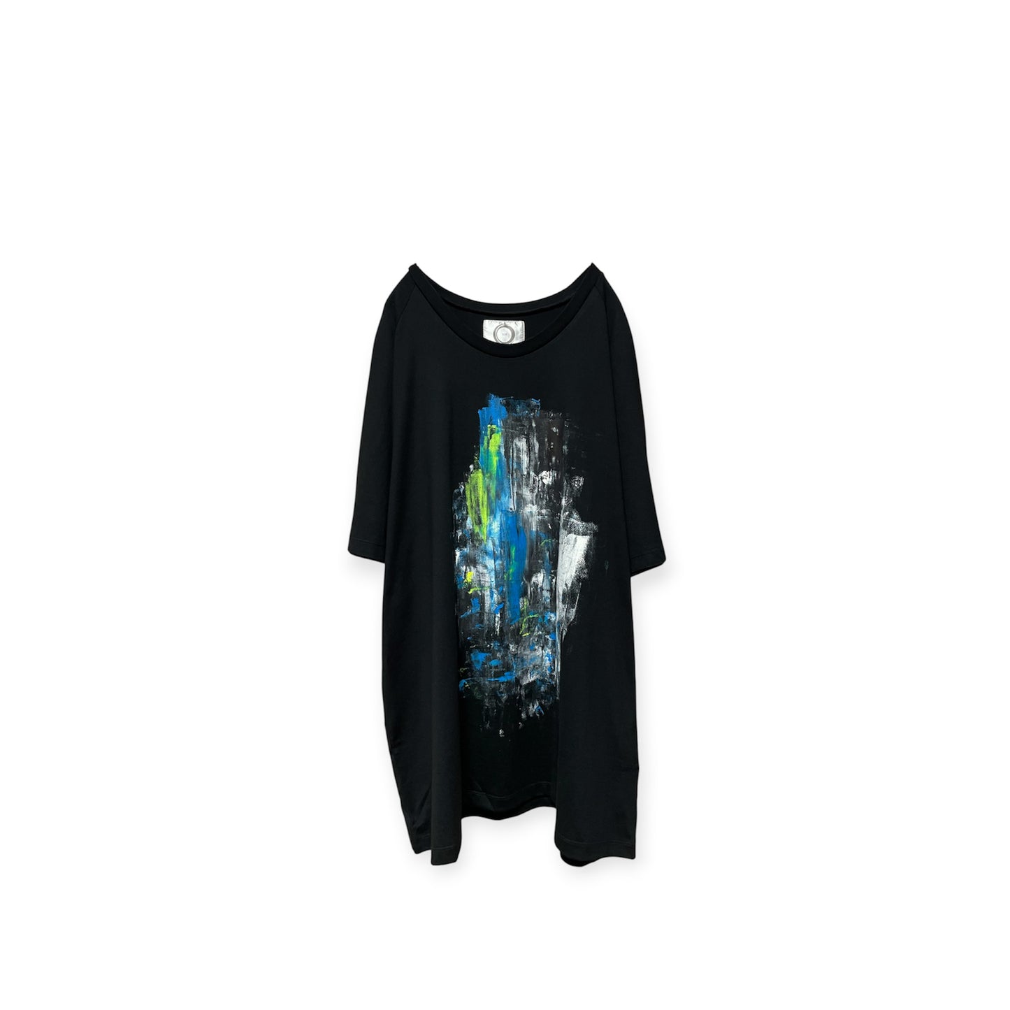 Aggressive paint half sleeve T-shirt