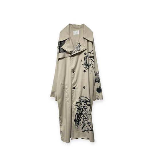Rakugaki long coat[SAMPLE SALE]