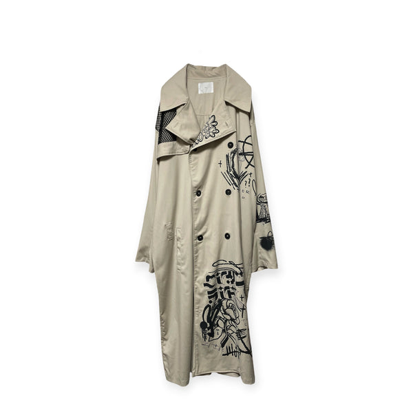Rakugaki long coat[SAMPLE SALE]
