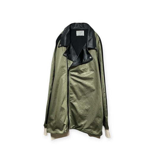 Rider's docking over blouson / Moss green&Black[SAMPLE SALE]