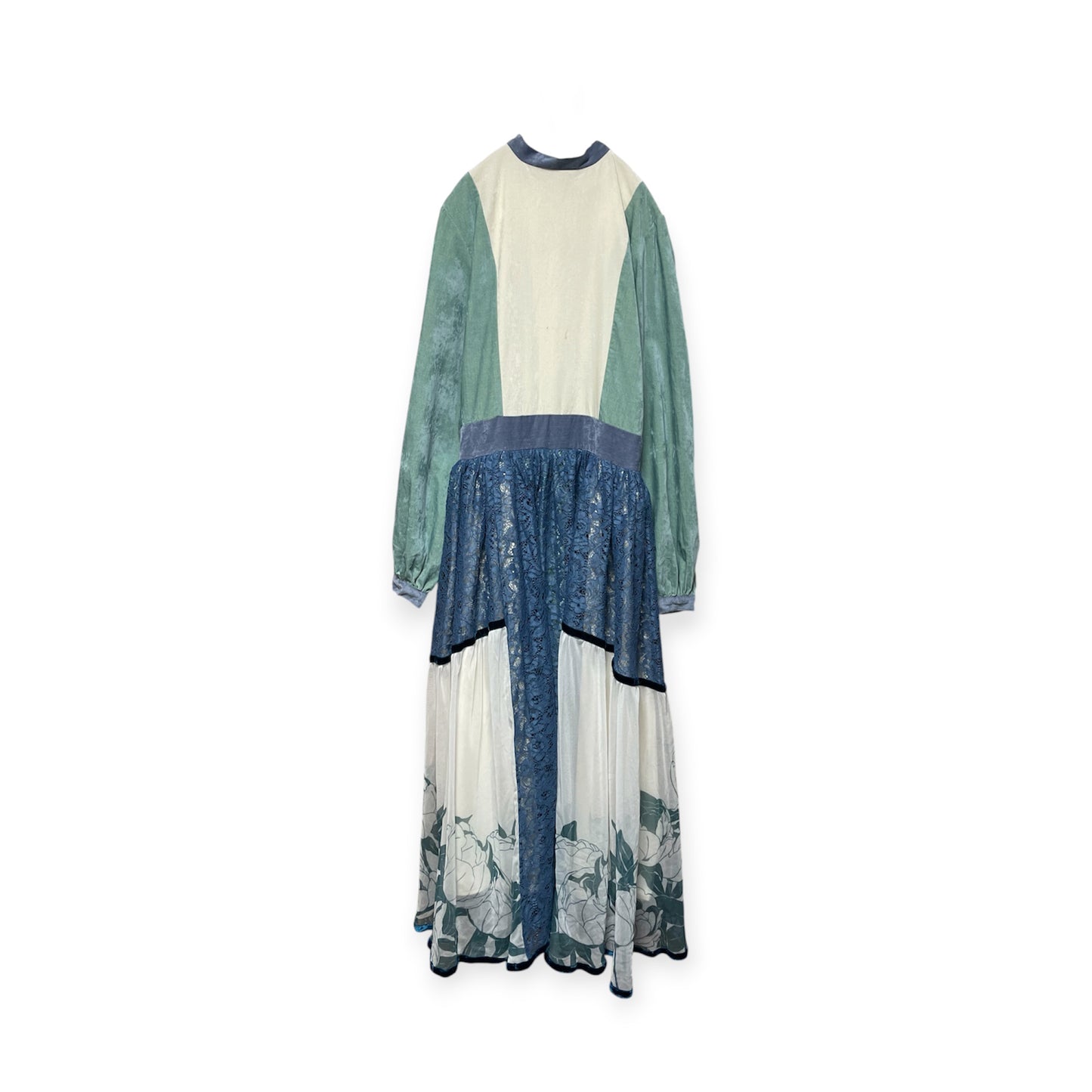 Velour Lace Flower One-piece[SAMPLE SALE]