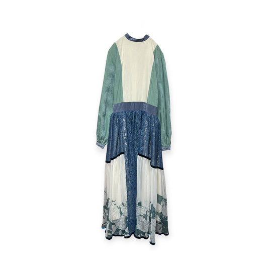 Velour Lace Flower One-piece[SAMPLE SALE]