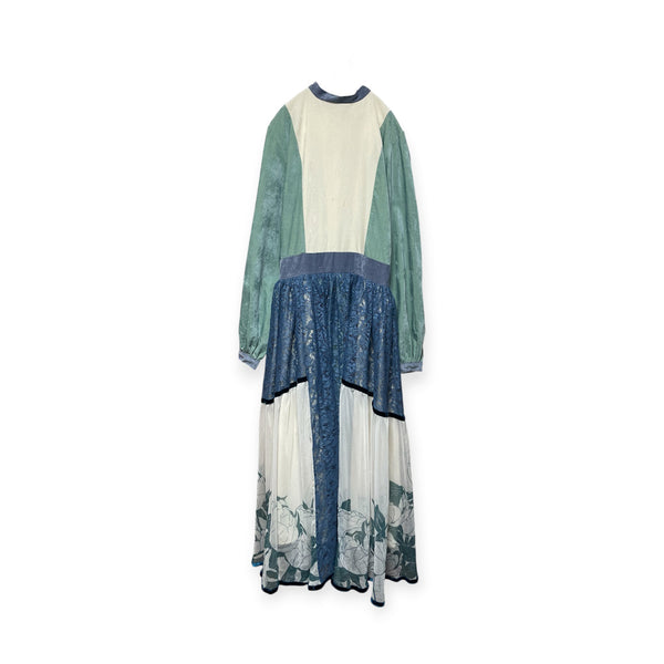 Velour Lace Flower One-piece[SAMPLE SALE]