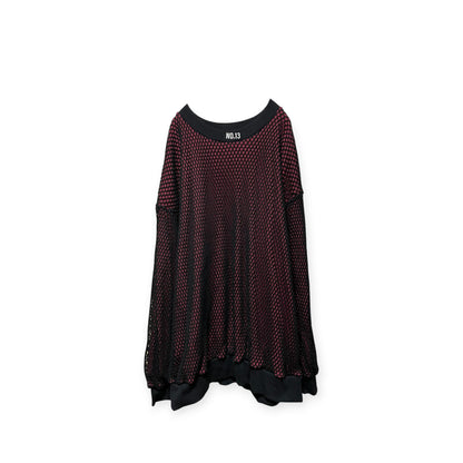 Mesh layered pullover[SAMPLE SALE]