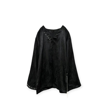Hand Stitch Suede Top[SAMPLE SALE]