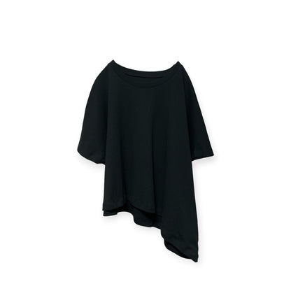 Unbalance short T-shirt/Black[SAMPLE SALE]