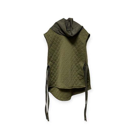 Quilting high neck vest/khaki[SAMPLE SALE]