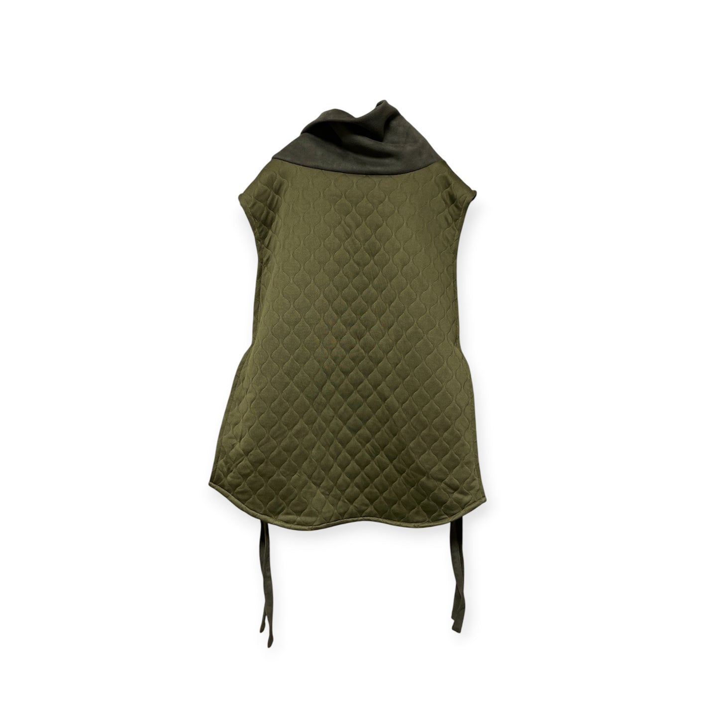 Quilting high neck vest/khaki[SAMPLE SALE]