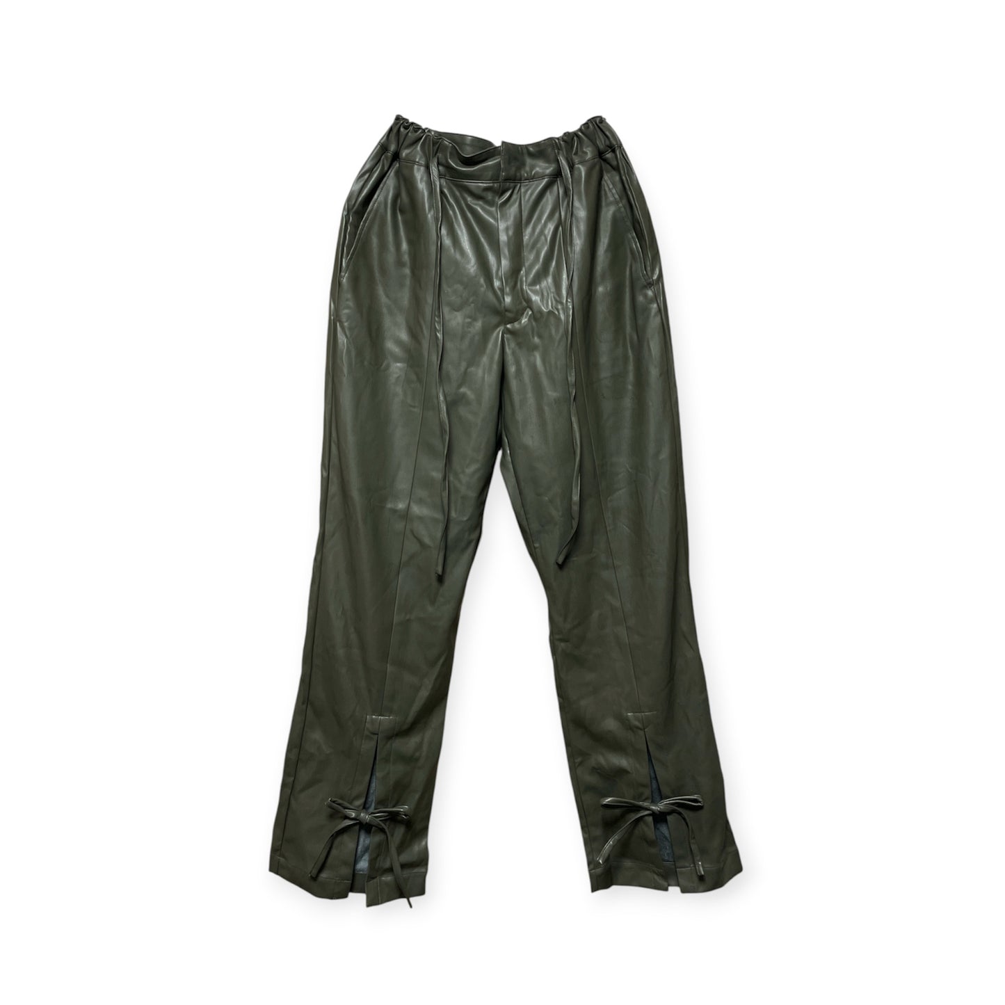 Fake leather pants/khaki[SAMPLE SALE]